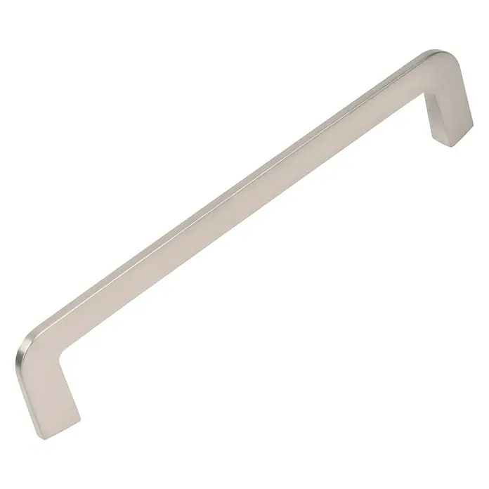 Nesu Tirador para muebles 886525 - L x An x Al: 27 x 0,8 x 3,2 cm, Acero inoxidable - Un elegante tirador de metal alargado para muebles con un acabado cepillado, ideal para armarios y cajones modernos.