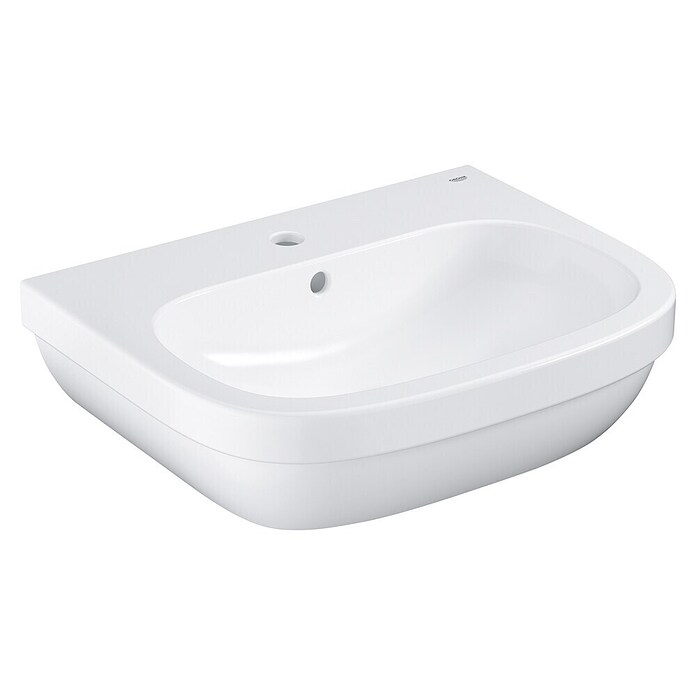 Grohe Euro Keramik Wastafel (60 x 48 cm, Zonder coating, Keramiek, Wit)