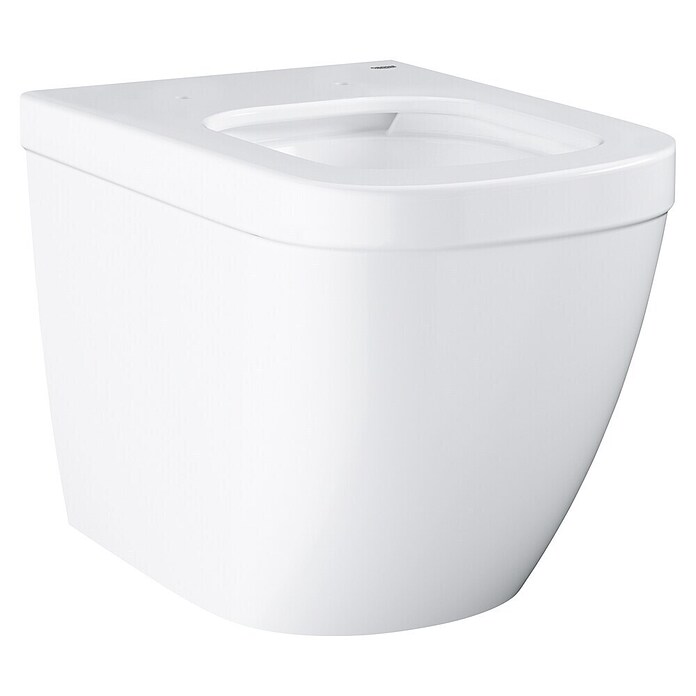 Grohe Euro Keramik Spoelrandloos staand toilet Typ 2 (Zonder coating, Diepspoeler, Uitlaat: Horizontaal, Wit)