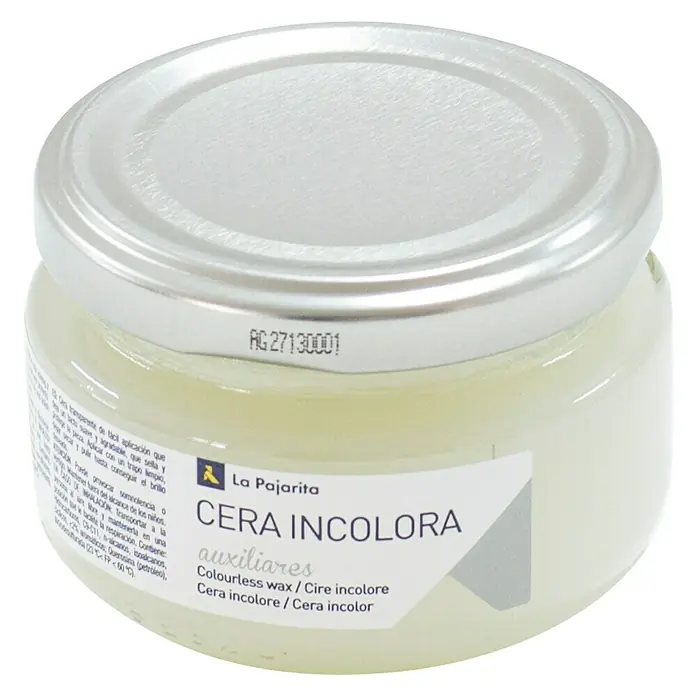 La Pajarita Cera - Incoloro, 100 ml - Bote de cera incolora de La Pajarita, ideal para pulir superficies y protegerlas del desgaste.