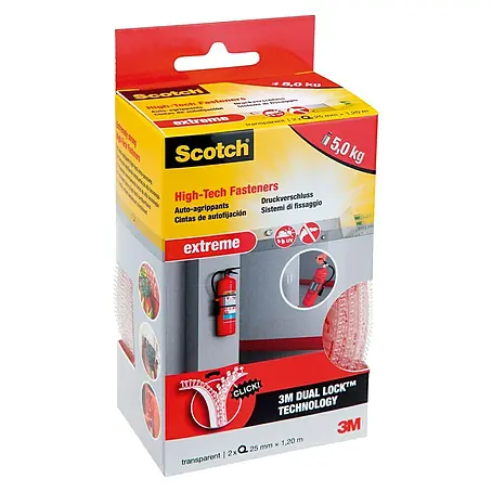 3M Scotch Cinta engomada Extreme transparente