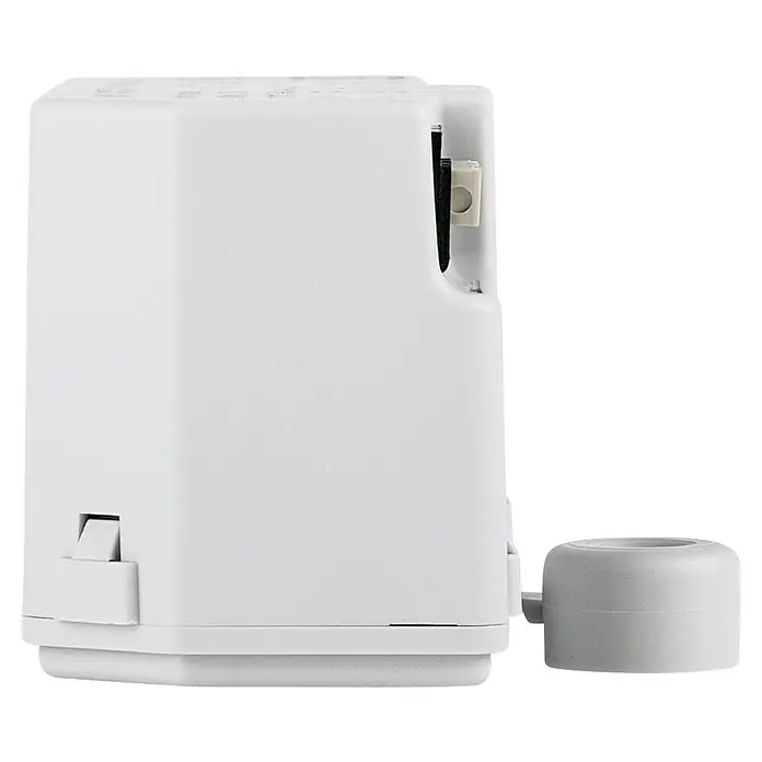 Homematic IP Jalousieschalter HmIP-FBL - Unterputz, 41 x 54 x 33 mm, 230 V - Ein weißer automatischer Lufterfrischer mit einstellbarer Duftintensität für eine kontinuierliche und angenehme Raumbeduftung.