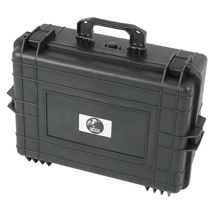 Hepco & Becker Werkzeugkoffer Solid 5620 - L x B x H: 435 x 515 x 225 mm - Schwarzer Hepco & Becker Koffer mit Tragegriff, ideal für sicheren Transport und Aufbewahrung. Robustes Design mit Logo-Aufkleber.