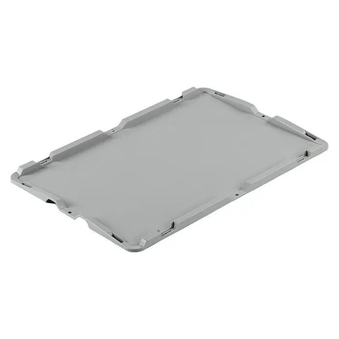 Surplus Systems Deckel - Passend für: Surplus Systems Euronormbox 80 x 60 cm, L x B: 80 x 60 cm - Graue Kunststoffbox für Lagerung und Transport, robust und stapelbar, ideal für Industrie und Handel.