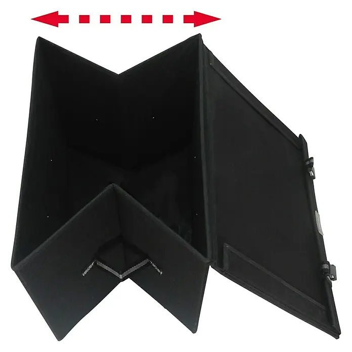 Jocca Caja para ropa con bolsa - L x An x Al: 58 x 38 x 30 cm, Polipropileno, Lila - Organizador de maletero plegable negro para coche o camión, para guardar cosas. Se puede plegar para ahorrar espacio cuando es necesario.