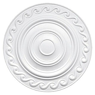 Rosette Sarah (Durchmesser: 37 cm, Polystyrol, Modern, Weiß)