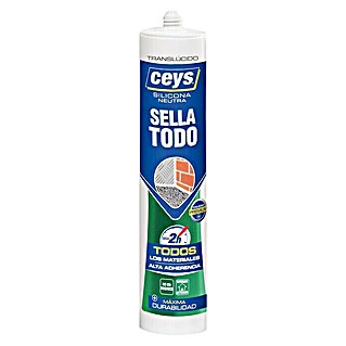 Ceys Silicona neutra Sella Todo (Transparente, 280 ml)