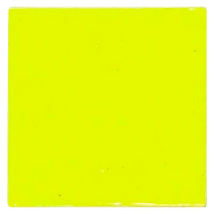 Esmalte de color Botz - Amarillo Sol, 200 ml - Baldosa de vidrio cuadrada de color amarillo brillante con una textura ligeramente irregular para un aspecto único. Ideal para mosaicos creativos.