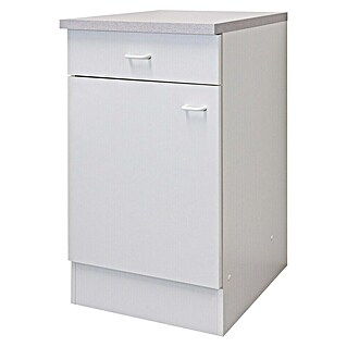 Flex-Well Rapido Küchen-Unterschrank (B x T x H: 50 x 47 x 85 cm, Weiß)