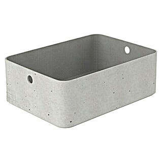 Curver Aufbewahrungsbox Beton M (L x B x H: 34 x 24 x 12 cm, Material: Kunststoff, Beton)