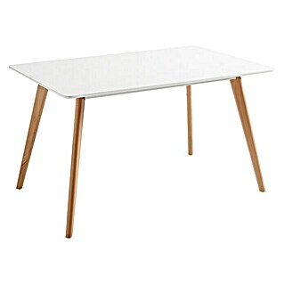 Mesa Capri (L x An: 120 x 80 cm, Material del tablero de la mesa: MDF, Blanco)