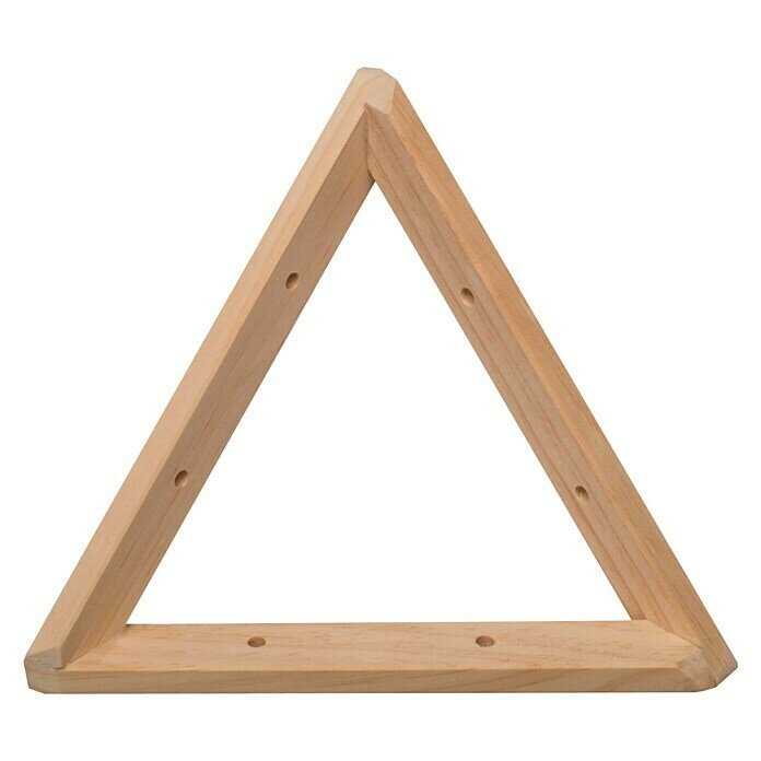 Astigarraga Triangle Soporte de estanterías (L x Al: 20 x 20 cm, Carga soportada: 20 kg, Natural)