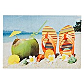 Astra Fußmatte Deco Print (Flip Flops, Bunt, 40 x 60 cm, 100 % Polyamid)