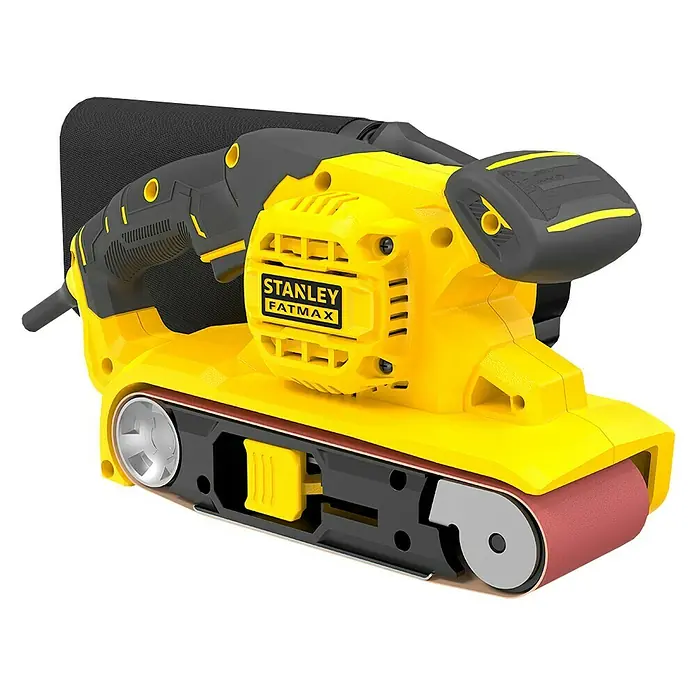Stanley FatMax Lijadora de banda eléctrica FMEW204K-QS - 1.010 W - Lijadora de banda Stanley Fatmax para un lijado preciso de superficies, ideal para aficionados al bricolaje y profesionales.