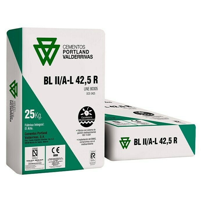 BHS Madrid Cemento blanco BL tipo II A/L 42,5R (25 kg)