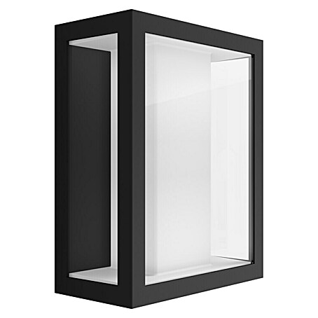 Philips Hue LED-Außenwandleuchte Impress (8 W, 11,7 x 19 x 24 cm, Schwarz, IP44)