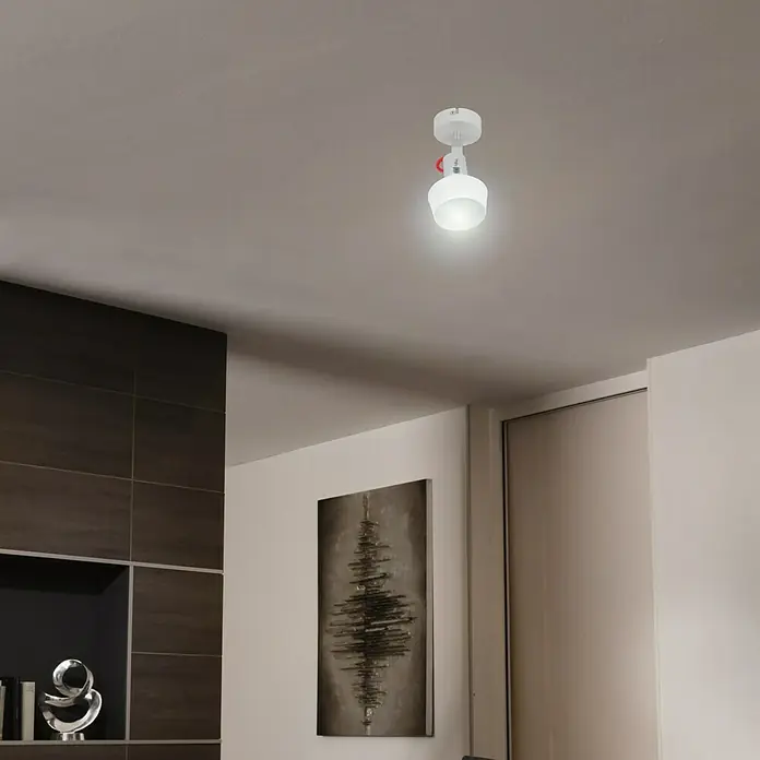 Tween Light Regleta Grado - 4 W, L x An x Al: 13,1 x 9,5 x 19,2 cm, Blanco, E14 - Lámpara de techo blanca que proporciona una iluminación brillante. Ideal para interiores modernos que buscan una solución.