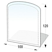 Lienbacher Glasbodenplatte (100 x 120 cm, Segmentbogen)