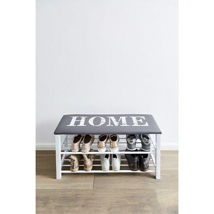 Schuhregal mit SitzbankL x B x H: 78 x 30 x 48 cm, Home Mood Shot