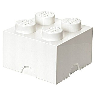 Lego Aufbewahrungsbox Brick (L x B x H: 25 x 25 x 18 cm, Weiß, Kunststoff)