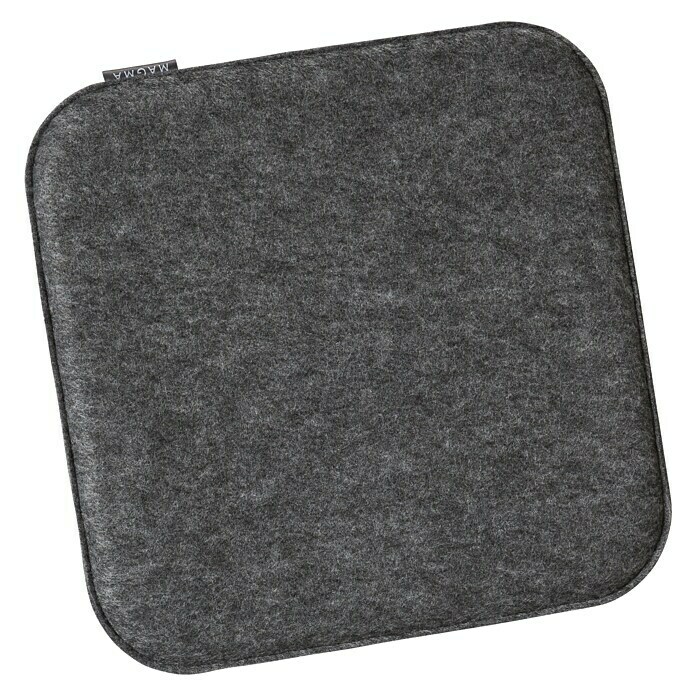 Sitzkissen Carl (L x B x H: 35 x 35 x 2 cm, Anthrazit, 100 % Polyester)