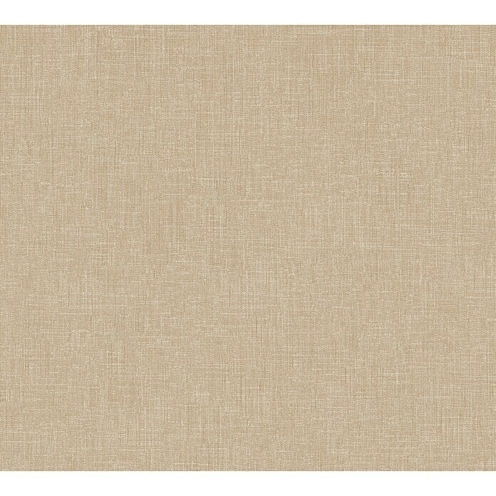 AS Creation Metropolitan Stories Vliestapete Textil-Optik (Braun/Beige, Uni, 10,05 x 0,53 m)