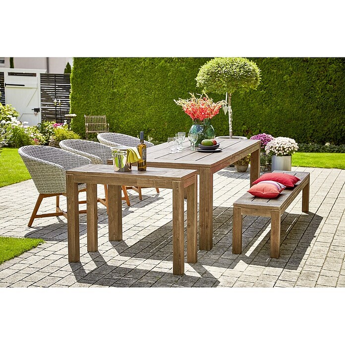 Sunfun Pauline Sillón de jardín (Bambus Grey, Ratán sintético, Ancho: 62 cm)
