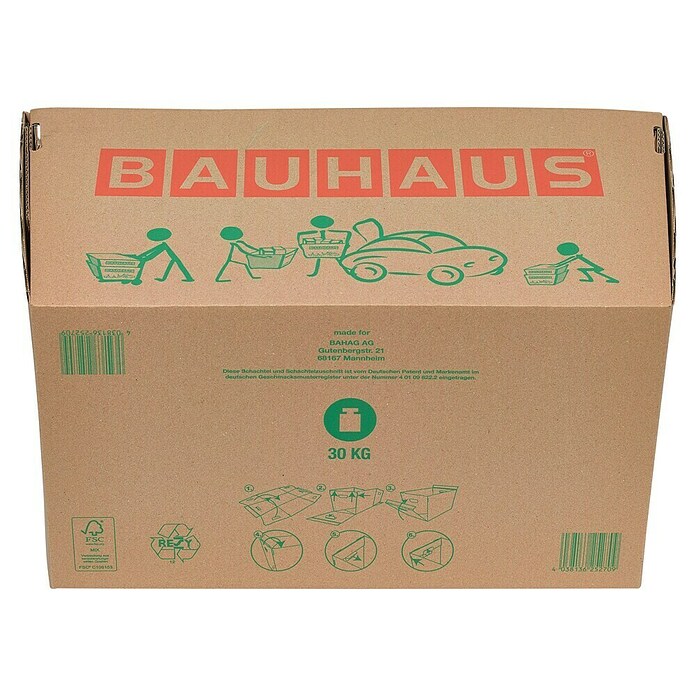 BAUHAUS Verpackungskarton (L x B x H: 46,9 x 26,4 x 26 cm, Traglast: 30 kg)