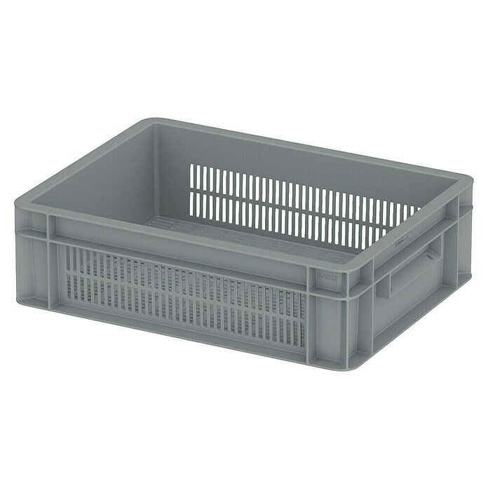 BAUHAUS Eurobox (11 l, L x B x H: 30 x 40 x 12 cm, Grau, Offen) | BAUHAUS