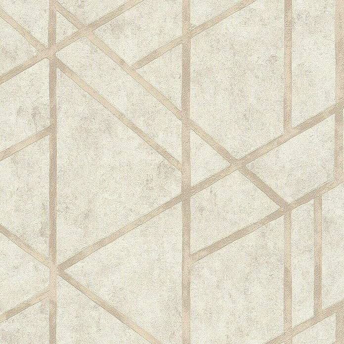 AS Creation Metropolitan Stories Vliestapete Geometrie (Beige, Grafisch, 10,05 x 0,53 m)