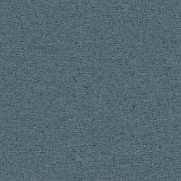 A.S. Création Ethnic Origin Vliestapete - Dunkelblau, Uni, 10,05 x 0,53 m - Eine Nahaufnahme eines strukturierten, dunkelblauen Stoffes. Das Material zeigt eine feine Webart und dezente Textur.