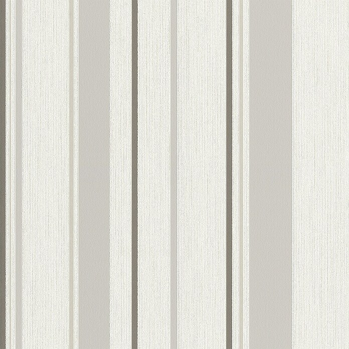 Rasch Rock'n Rolle Vliestapete Stripes (Creme/Beige/Braun, Streifen, 10,05 x 0,53 m)