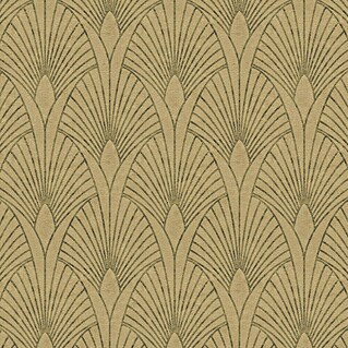 AS Creation New Walls Vliestapete Art Deco (Gold, Grafisch, 10,05 x 0,53 m)