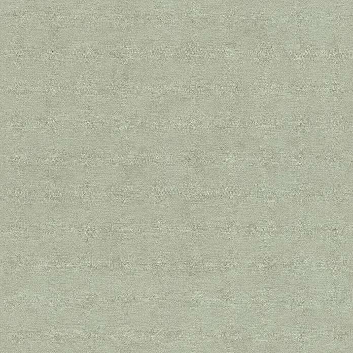 Rasch Kimono Vliestapete - Hellgrün, Uni, 10,05 x 0,53 m - Detailaufnahme einer grünen Stoffstruktur, ideal für Textilien oder Möbeldesigns, die eine dezente und hochwertige Textur benötigen.