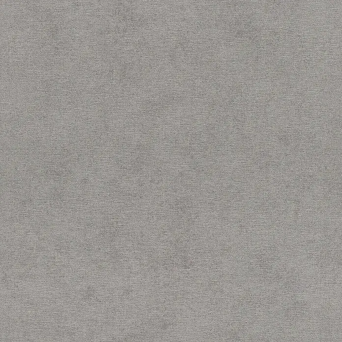 Rasch Kimono Vliestapete - Grau, Uni, 10,05 x 0,53 m - Nahaufnahme eines grauen Textilmaterials, das eine feine Webstruktur aufweist, ideal für Polsterarbeiten und Textilprojekte.