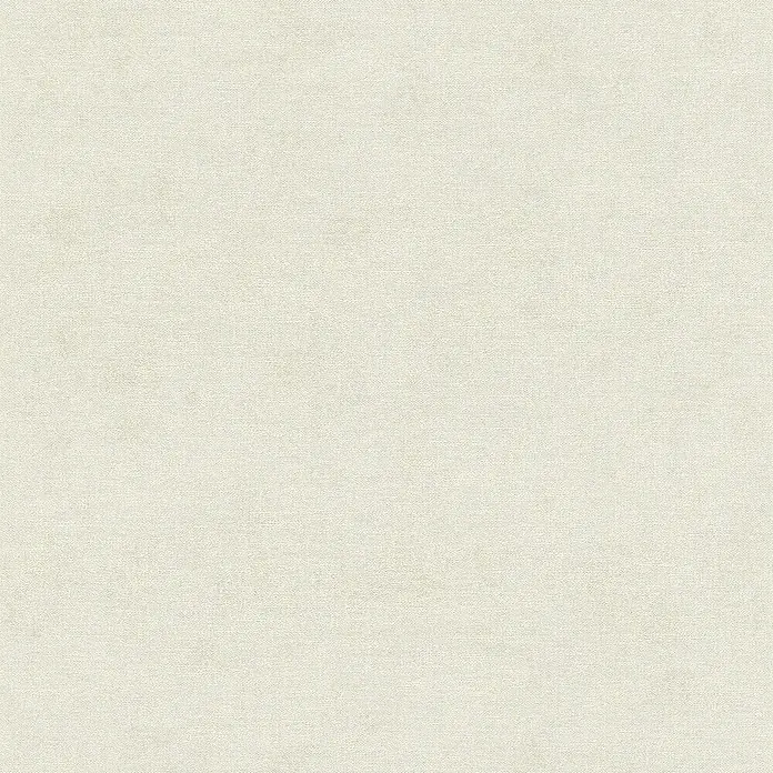 Rasch Kimono Vliestapete - Cremeweiß, Uni, 10,05 x 0,53 m - Stoffoberfläche in einem neutralen Cremeton. Ideal für Hintergründe oder Texturen, die Wärme und subtile Eleganz vermitteln.
