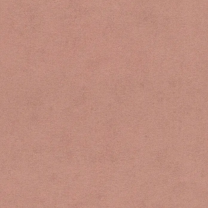 Rasch Kimono Vliestapete - Rosa, Uni, 10,05 x 0,53 m - Nahaufnahme eines weichen, korallenrosa Stoffes mit dezenter Textur, ideal für Polsterarbeiten oder Textilprojekte.