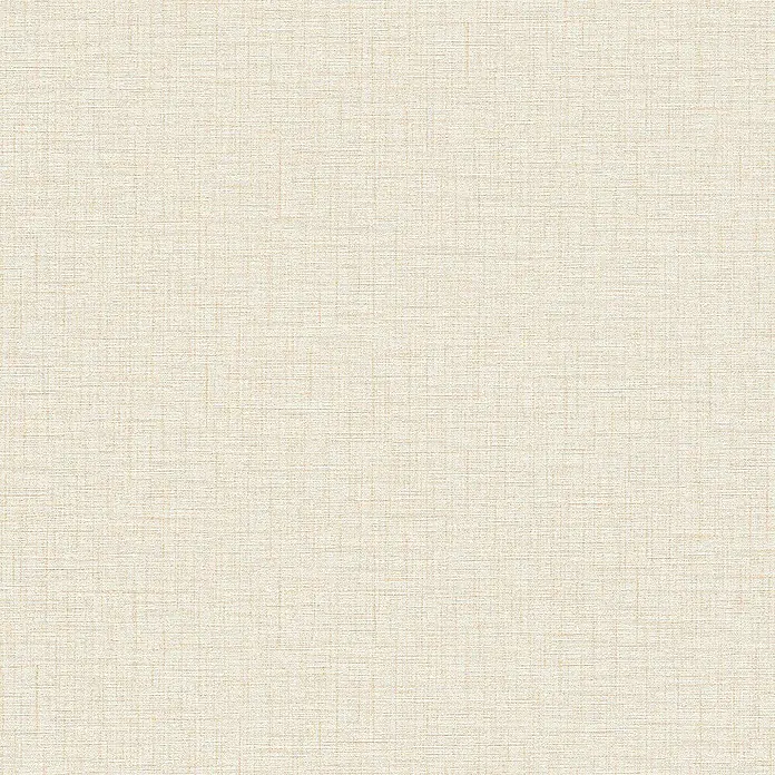 A.S. Création Metropolitan Stories II Vliestapete Textil-Uni - Beige, Uni, 10,05 x 0,53 m - Helle, beige Stoffstruktur mit feinen Linien, die ein subtiles, textiles Muster erzeugen. Ideal für Hintergründe und Designelemente.