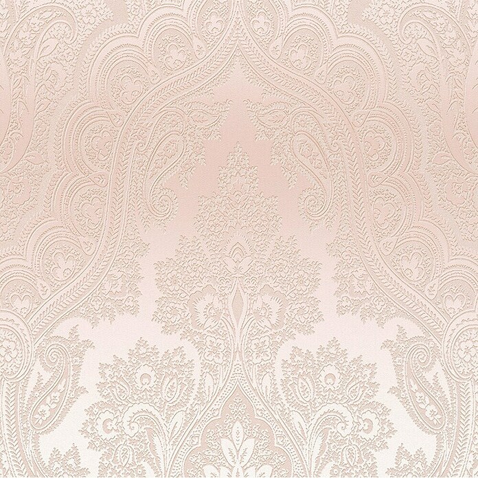 AS Creation My Home My Spa Vliestapete Damask Paisley (Rosé, Ornament, 10,05 x 0,53 m) | BAUHAUS