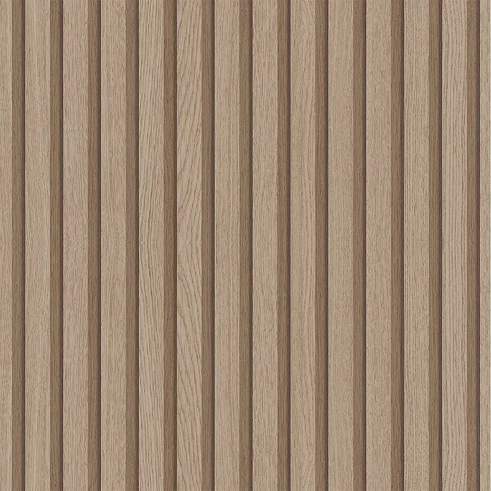 Marburg Botanica Vliestapete Wandpaneele - Braun, Holzoptik, 10,05 x 0,53 m - Vertikale Holzpaneele in einem hellen, natürlichen Farbton, die eine moderne und warme Wandgestaltung ermöglichen. Ideal für stilvolle Innenräume.