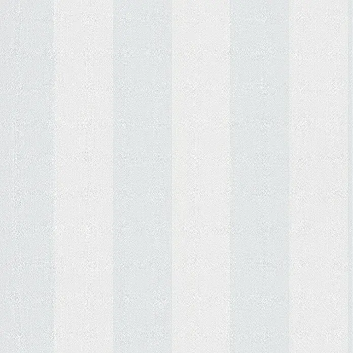 Marburg Kids' Walls Vliestapete - Weiß/Blau, Streifen, 10,05 x 0,53 m - Streifenmuster in Weiß und Grau. Ein dezenter Hintergrund mit vertikalen Streifen, ideal für minimalistische Designs und Texturen.