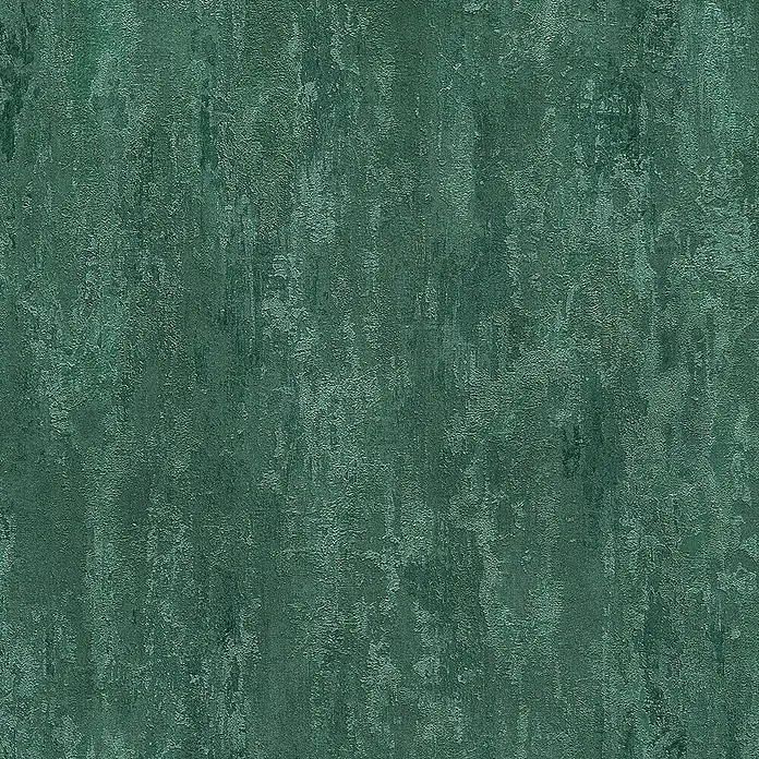 A.S. Création Trendwall 2 Vliestapete Rostoptik - Rost/Grün, Metalloptik, 10,05 x 0,53 m - Detailaufnahme einer grünen Wand mit rauer Textur, ideal für Hintergründe und Texturen, die Tiefe und Charakter verleihen.
