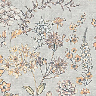 AS Creation Metropolitan Stories Travel Styles Vliestapete Blumen II (Creme/Blau, Floral, 10,05 x 0,53 m)