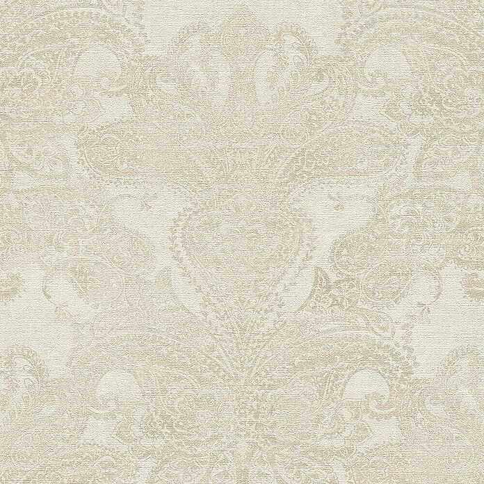 AS Creation Metropolitan Stories Travel Styles Vliestapete Damask (Creme, Ornament, 10,05 x 0,53 m) | BAUHAUS