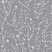 AS Creation Casual Living Vliestapete (Silbergrau, Floral, 10,05 x 0,53 m) | BAUHAUS