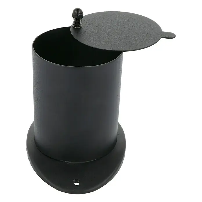 Kaminaufsatz Missouri - Passend für: Grillstar Smoker Missouri - Schwarzer Behälter mit Deckel, ideal für Bad oder Küche. Praktisch und stilvoll für diverse Utensilien.