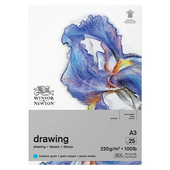 Winsor & Newton Skizzenbuch (220 g/m², DIN A3, Mittel, Anzahl Blätter: 25 Stk.) | BAUHAUS