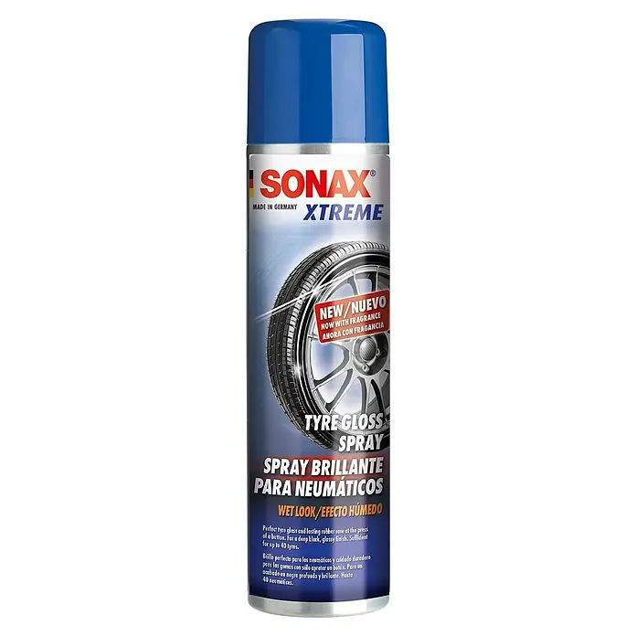 Sonax Xtreme Reifenglanz & -pflege - 400 ml - Sonax Xtreme Reifenglanz Spray für einen tiefschwarzen, glänzenden Look und Gummipflege. Ausreichend für bis zu 40 Reifen.