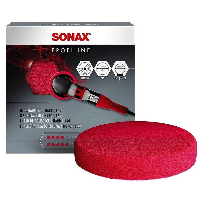 Sonax Jastučić za poliranje Profiline  (Promjer: 160 mm, Crvena) | BAUHAUS