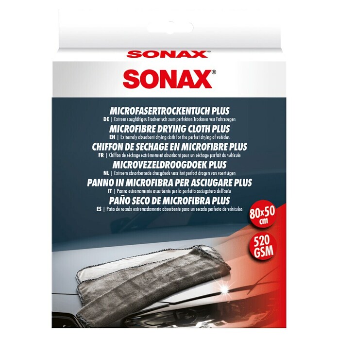 Sonax Krpa od mikrovlakana  (D x Š: 80 x 50 cm, Mikrovlakna, Siva) | BAUHAUS